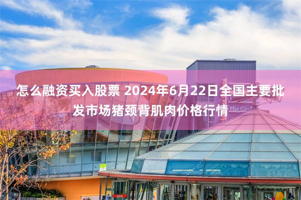 怎么融资买入股票 2024年6月22日全国主要批发市场猪颈背肌肉价格行情