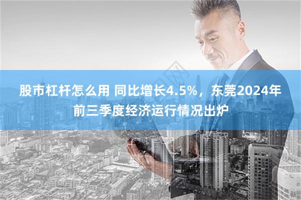 股市杠杆怎么用 同比增长4.5%，东莞2024年前三季度经济运行情况出炉