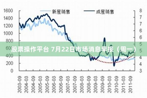 股票操作平台 7月22日市场消息早报（周一）